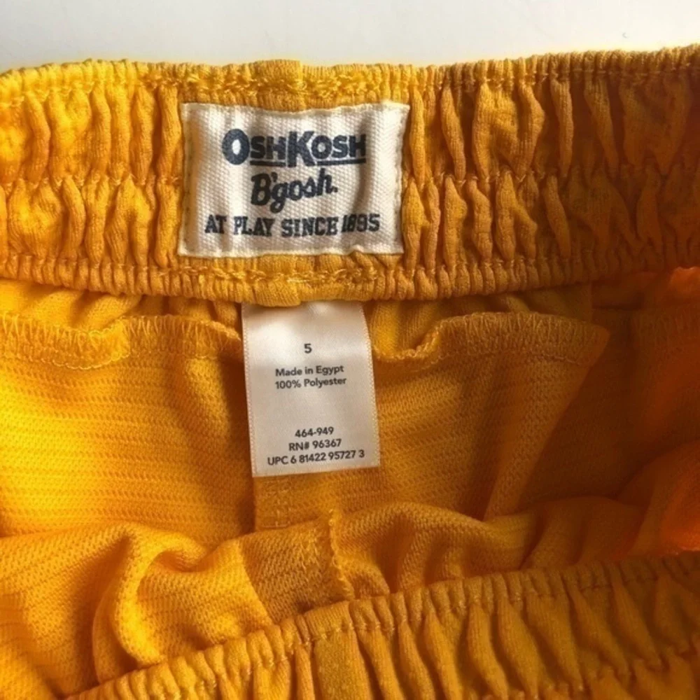 Oshkosh B’gosh Boys Yellow Jersey Short Si…